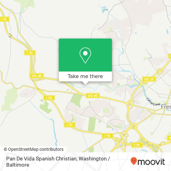 Pan De Vida Spanish Christian map