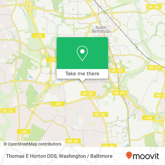 Thomas E Horton DDS map