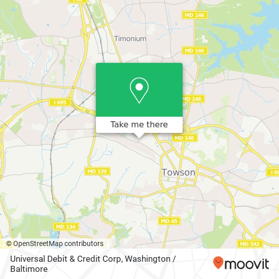 Mapa de Universal Debit & Credit Corp