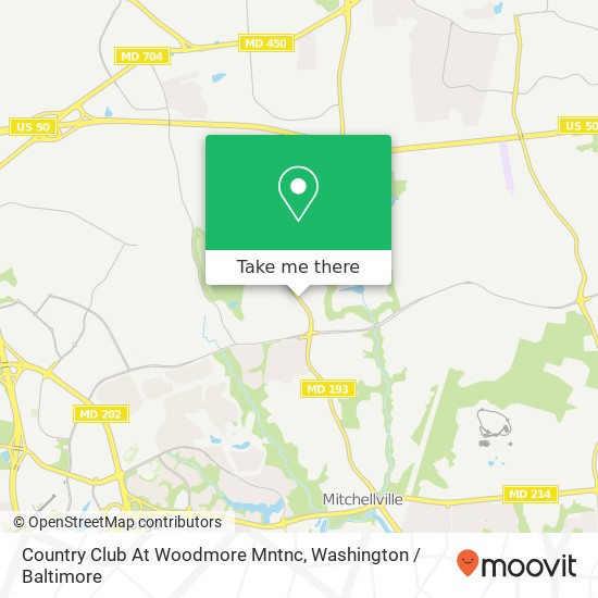 Country Club At Woodmore Mntnc map