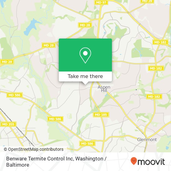 Benware Termite Control Inc map