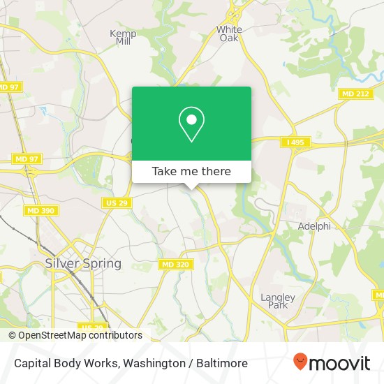 Capital Body Works map