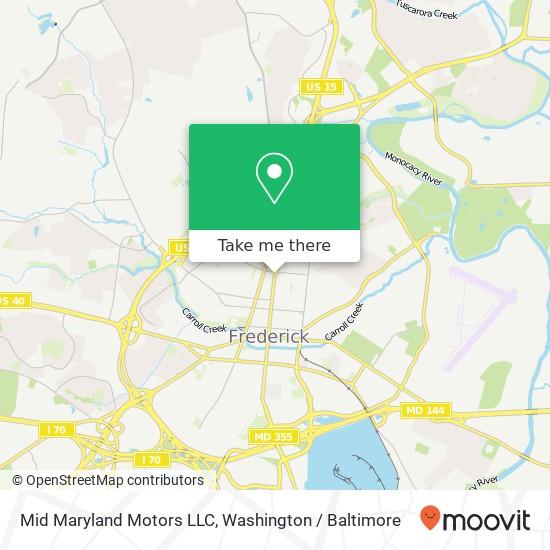 Mid Maryland Motors LLC map