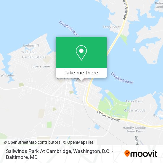 Sailwinds Park At Cambridge map