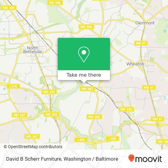 David B Scherr Furniture map