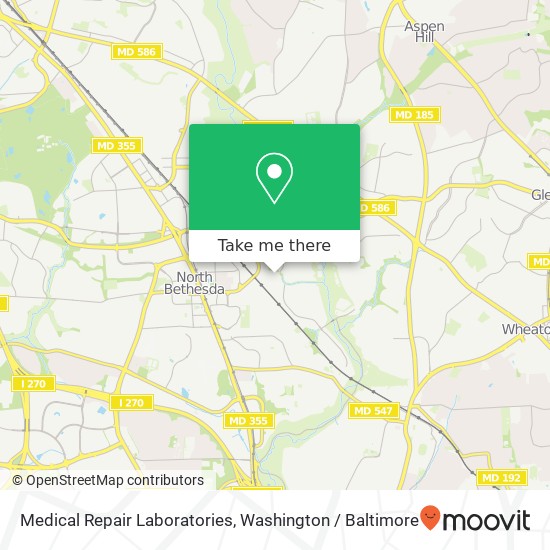 Medical Repair Laboratories map