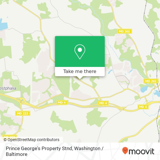 Mapa de Prince George's Property Stnd
