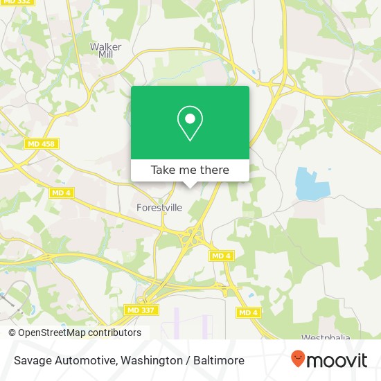 Mapa de Savage Automotive