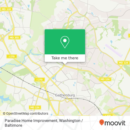 Mapa de Paradise Home Improvement