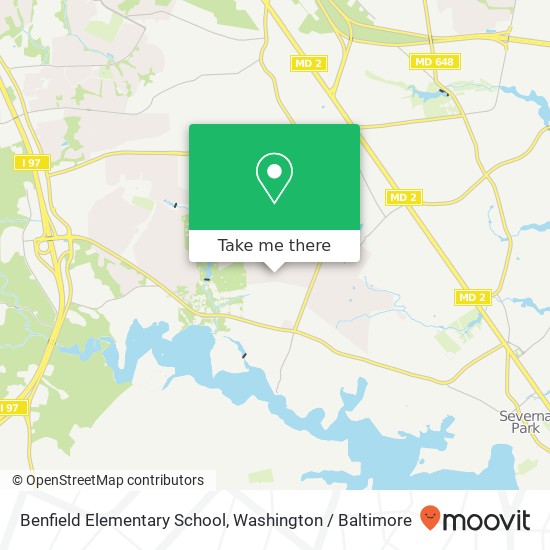 Benfield Elementary School map