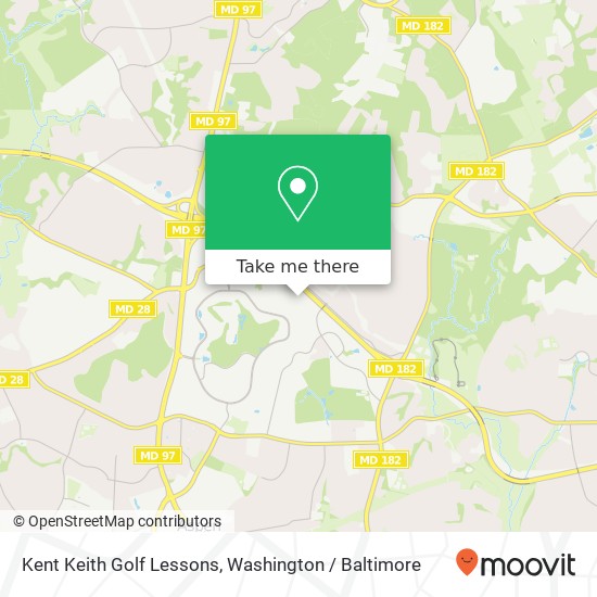 Kent Keith Golf Lessons map