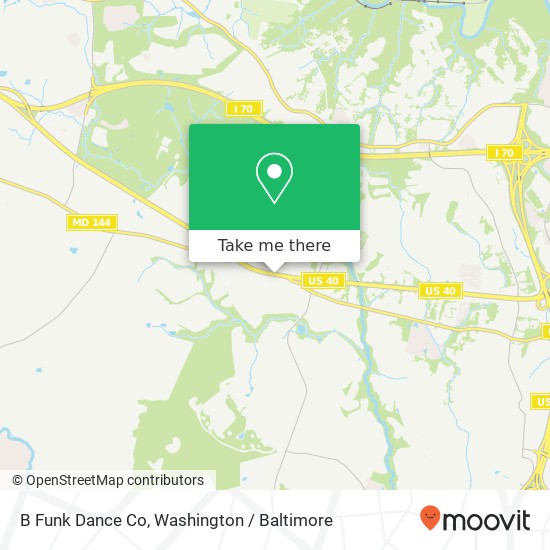 B Funk Dance Co map