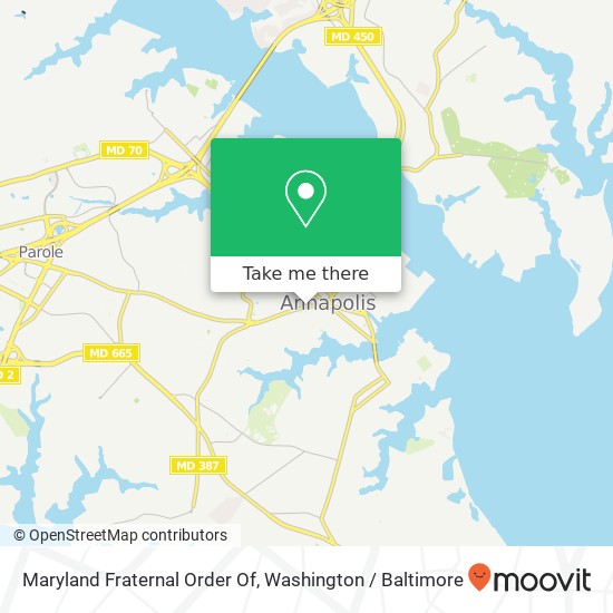 Mapa de Maryland Fraternal Order Of