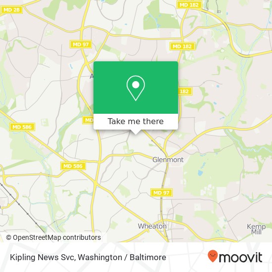 Mapa de Kipling News Svc