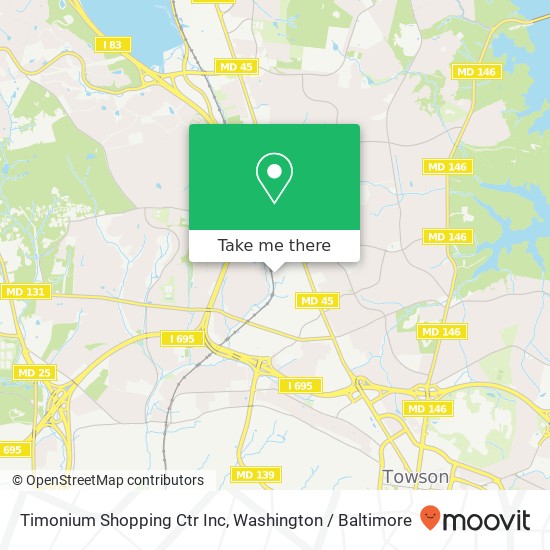 Mapa de Timonium Shopping Ctr Inc