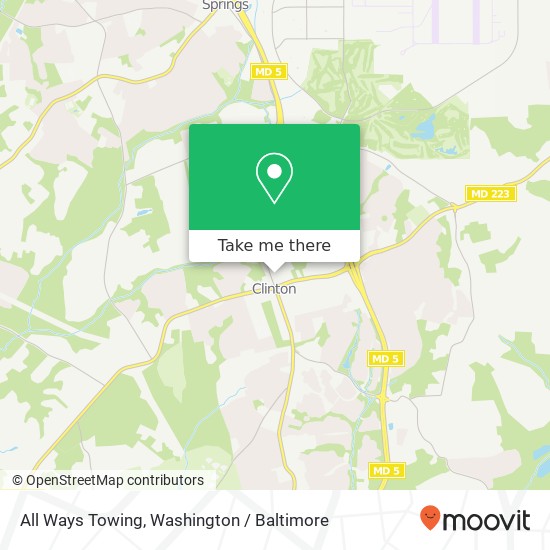 Mapa de All Ways Towing