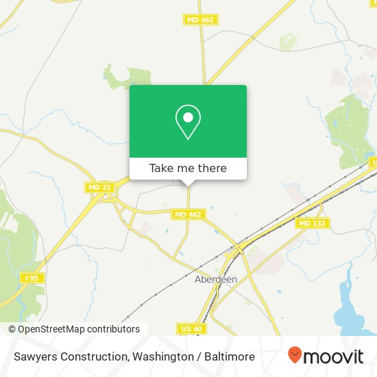 Sawyers Construction map