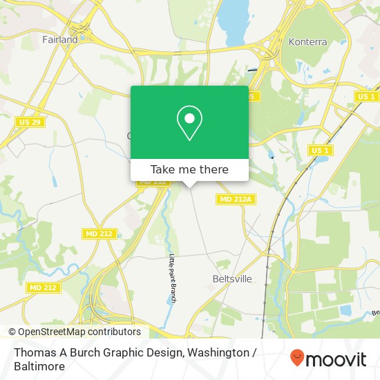 Thomas A Burch Graphic Design map