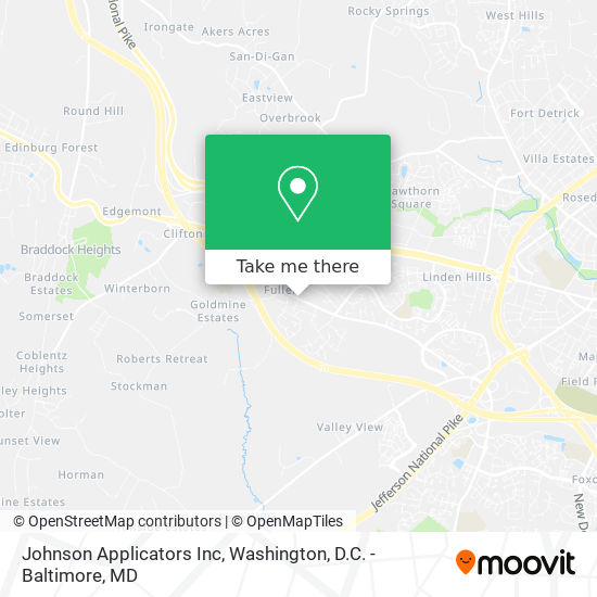 Johnson Applicators Inc map