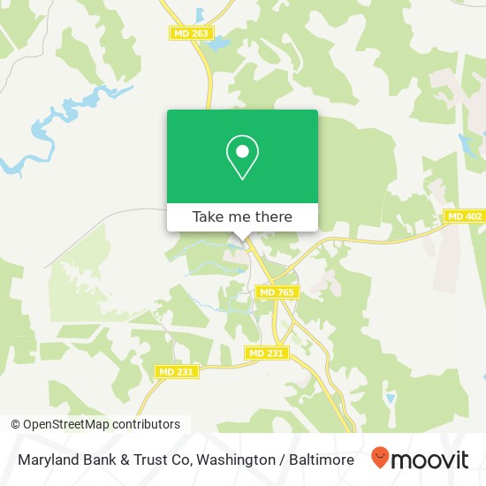 Mapa de Maryland Bank & Trust Co