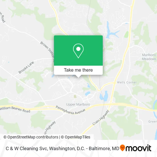 C & W Cleaning Svc map