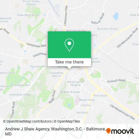 Andrew J Shaw Agency map