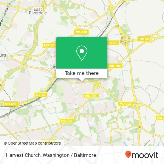 Harvest Church map