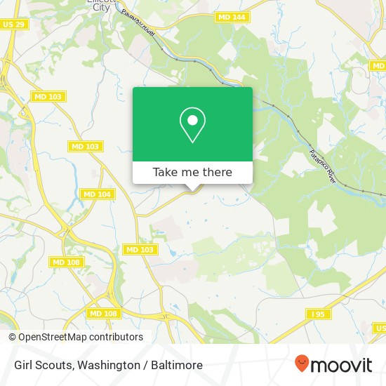 Girl Scouts map