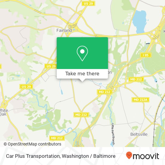 Car Plus Transportation map