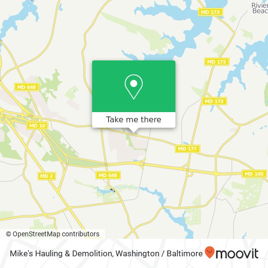 Mike's Hauling & Demolition map