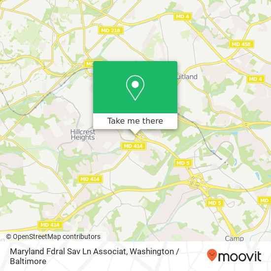 Mapa de Maryland Fdral Sav Ln Associat