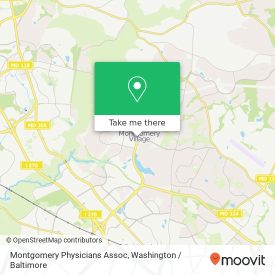 Mapa de Montgomery Physicians Assoc