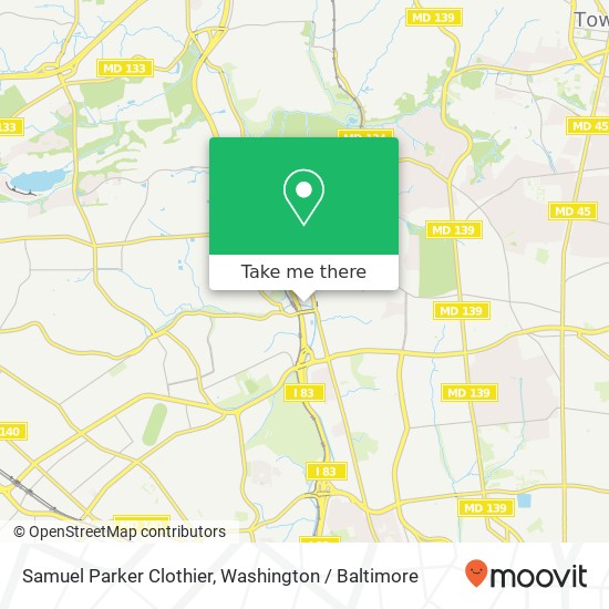 Samuel Parker Clothier map