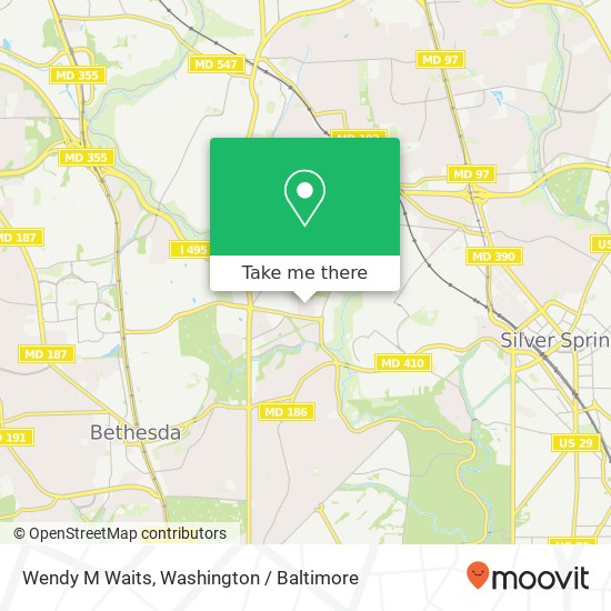 Wendy M Waits map