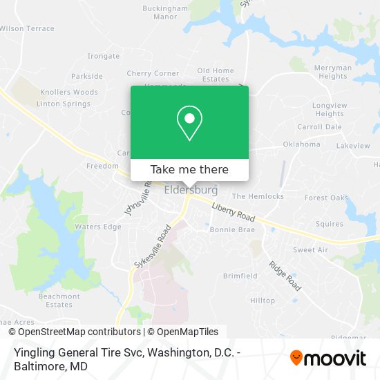 Yingling General Tire Svc map