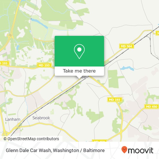 Mapa de Glenn Dale Car Wash