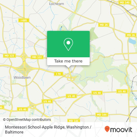 Montessori School-Apple Ridge map