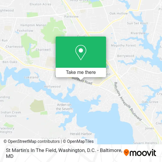 St Martin's In The Field map