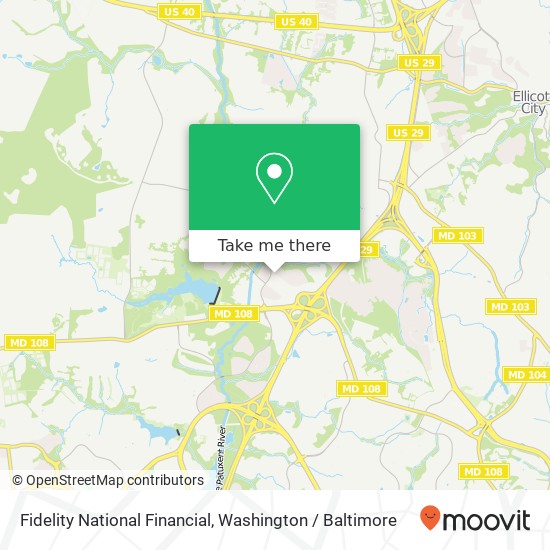 Mapa de Fidelity National Financial