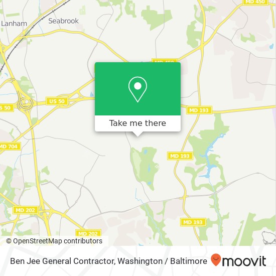 Ben Jee General Contractor map