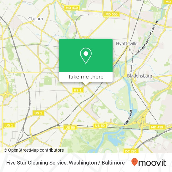 Five Star Cleaning Service map