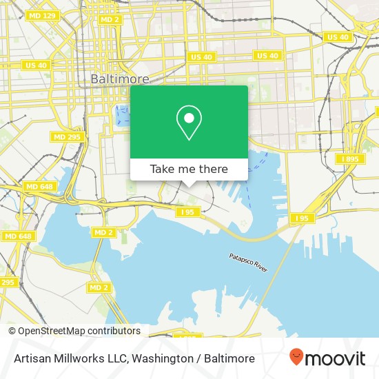 Artisan Millworks LLC map