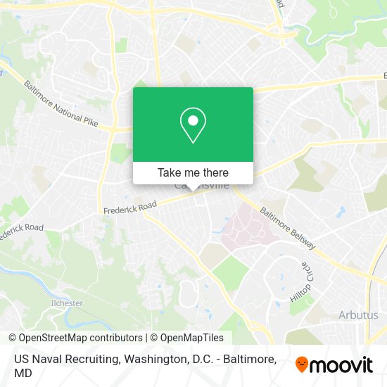 US Naval Recruiting map