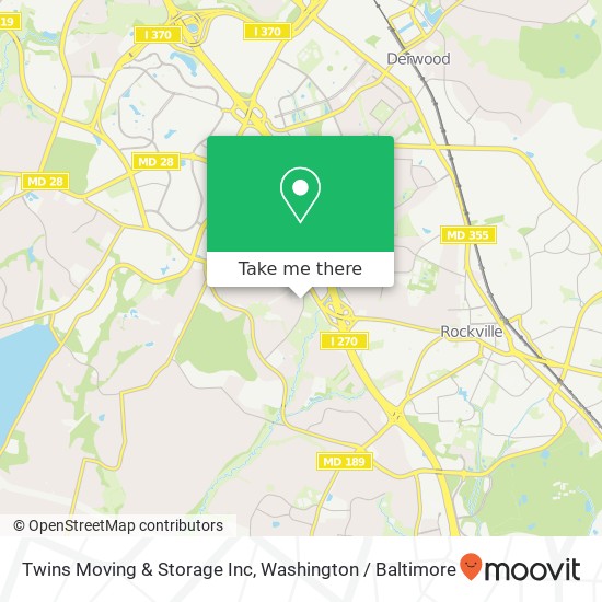 Twins Moving & Storage Inc map
