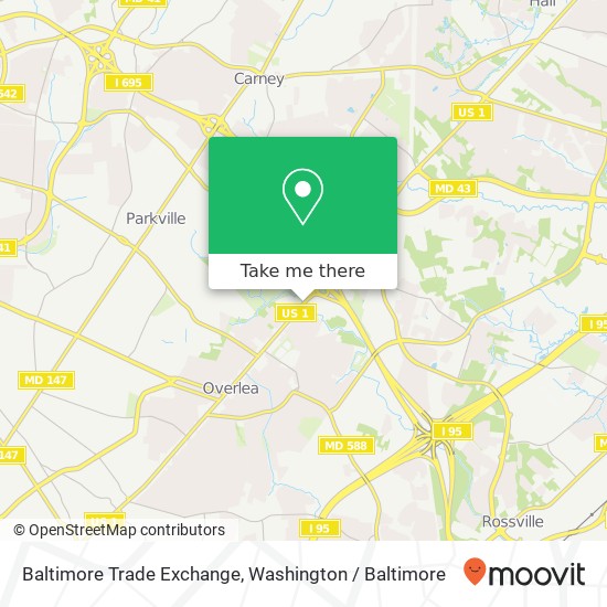 Baltimore Trade Exchange map