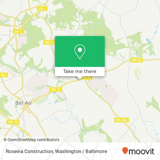 Roseina Construction map