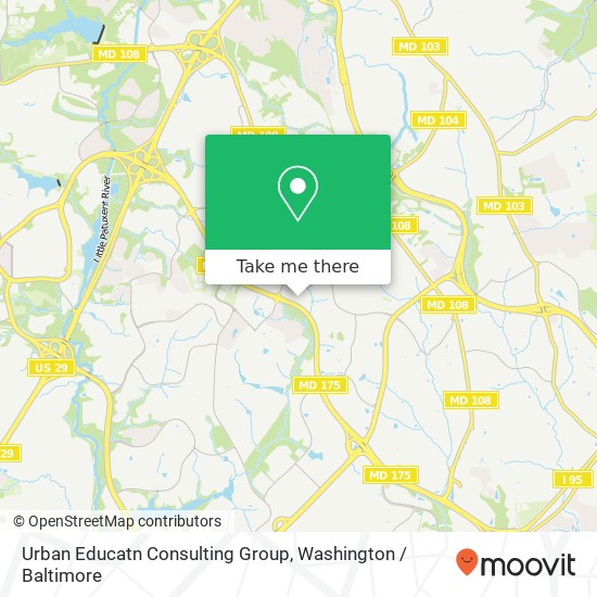 Mapa de Urban Educatn Consulting Group