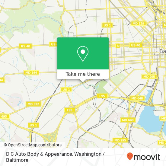 D C Auto Body & Appearance map