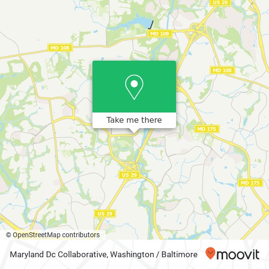 Mapa de Maryland Dc Collaborative