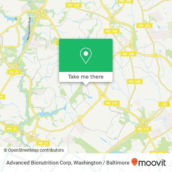 Mapa de Advanced Bionutrition Corp